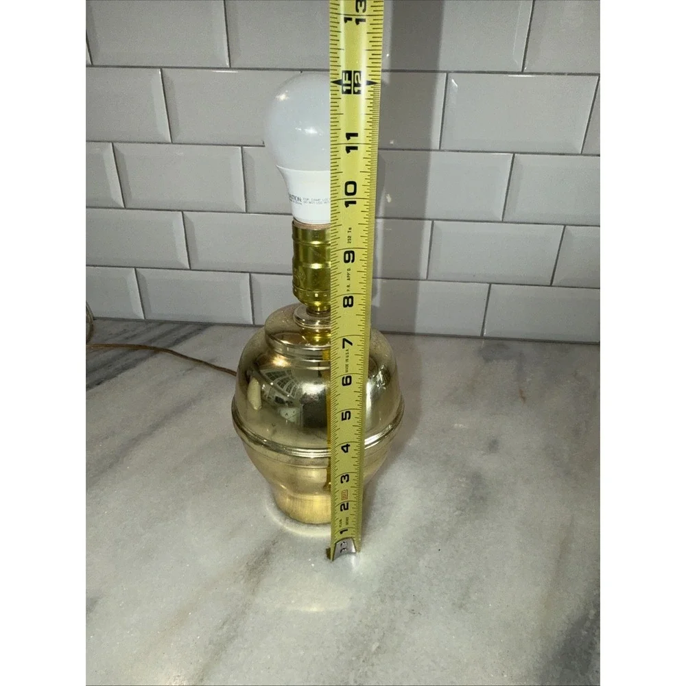 Adorable‎ Mini Brass Urn Style Bedside/desk/table Lamp With Cream Shade AS0002